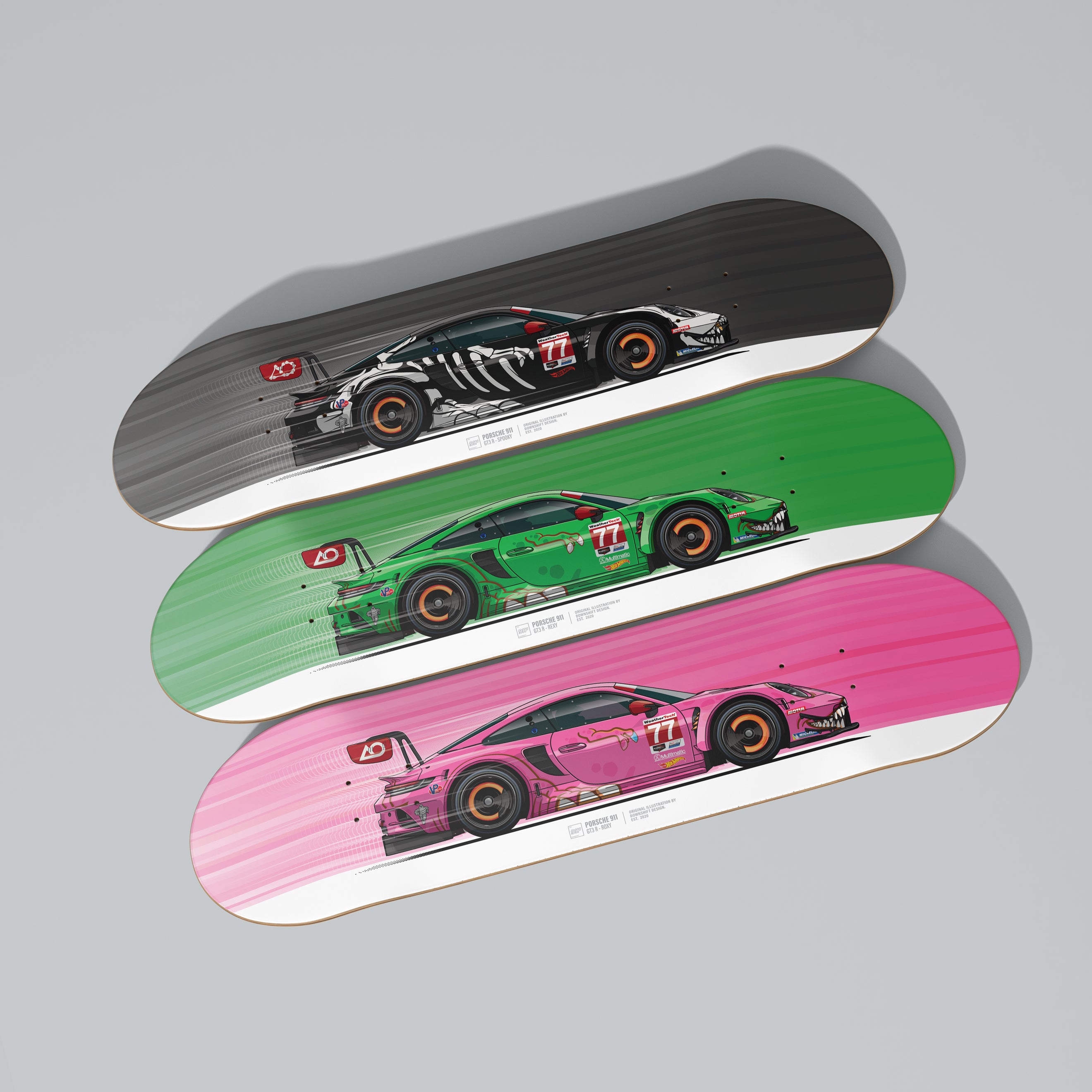 AO Racing - 911 GT3 R - Rexy Skateboard set
