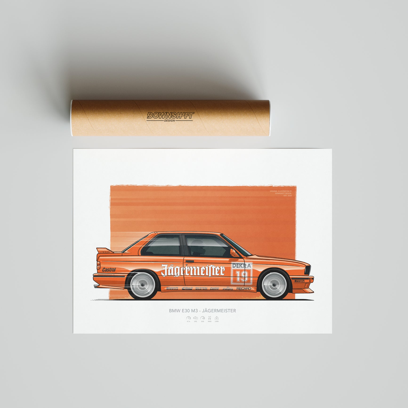BMW E30 - Jagermeister – Fine Art Automotive Print