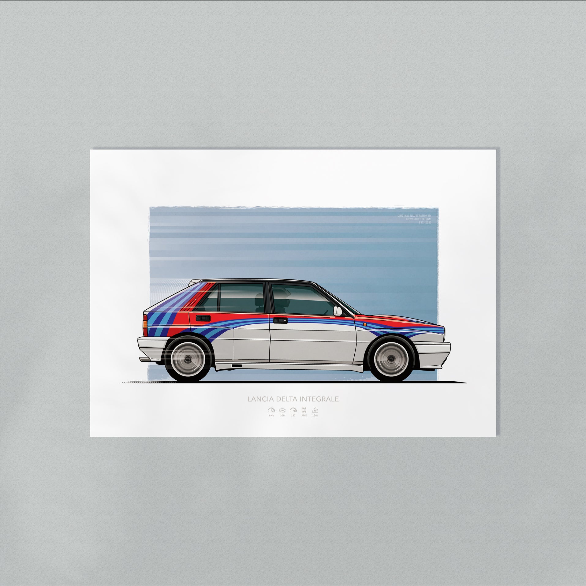 Lancia Delta Integrale – Fine Art Automotive Print