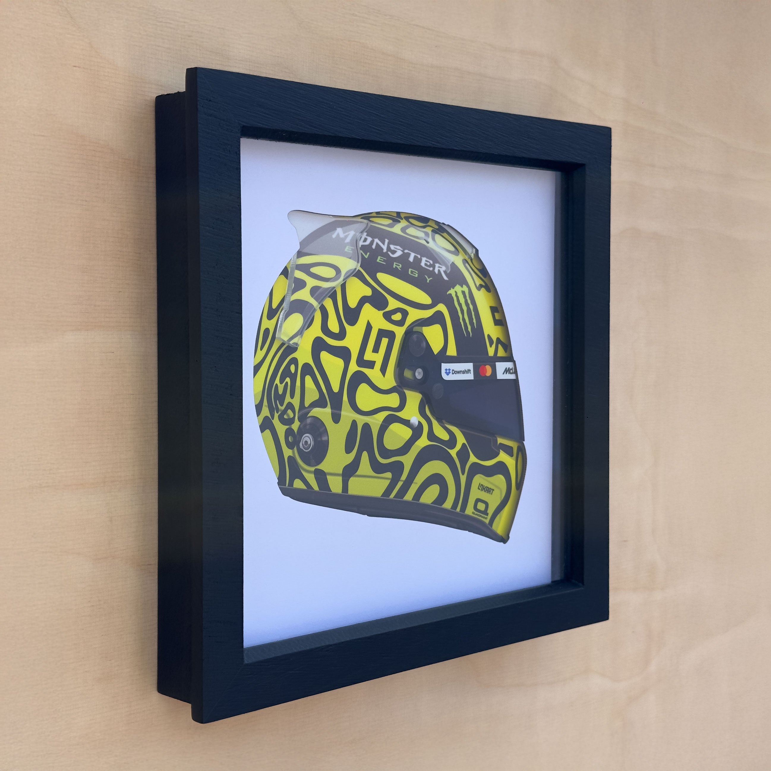 Lando Norris 2025 Framed Helmet