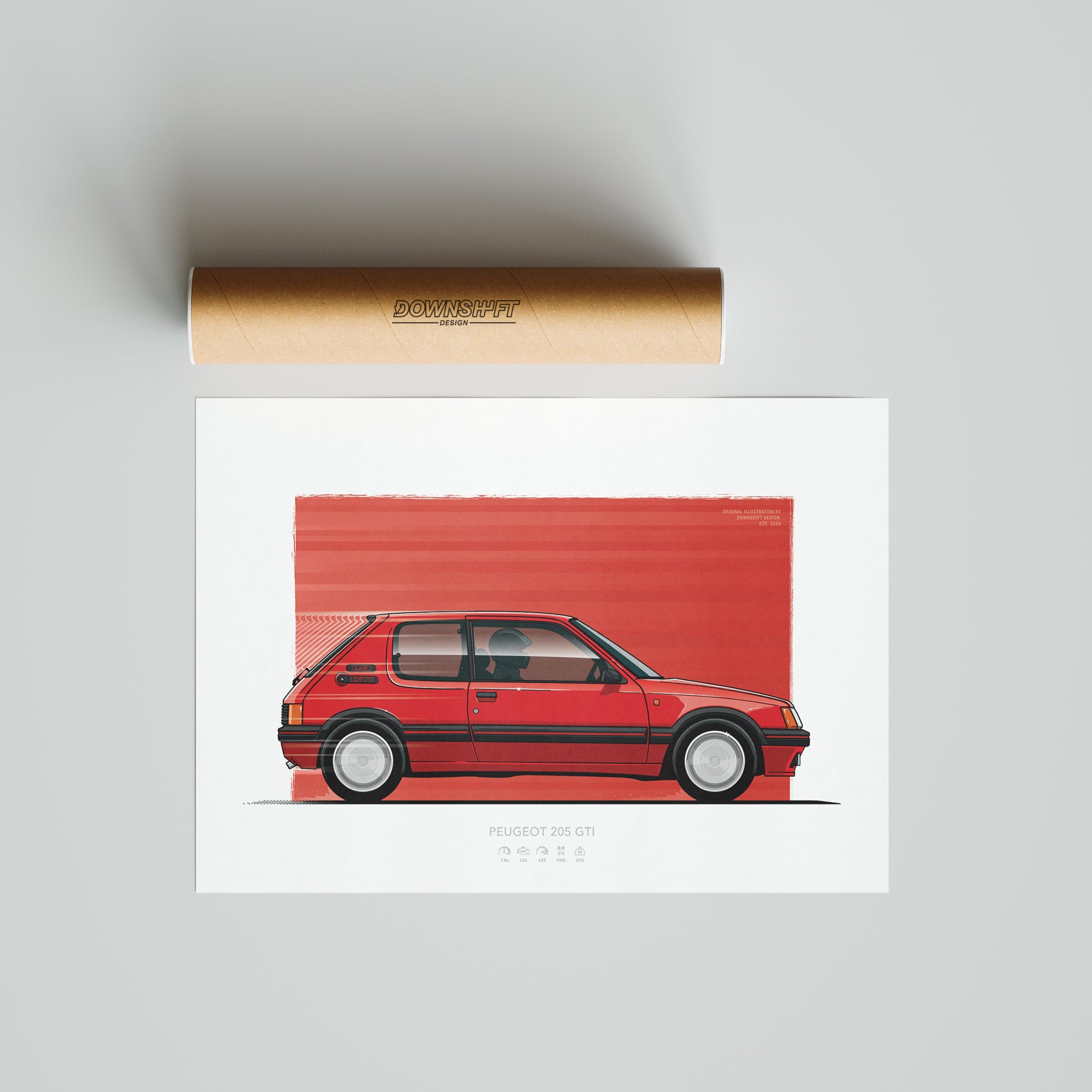 Peugeot 205 GTi – Fine Art Automotive Print