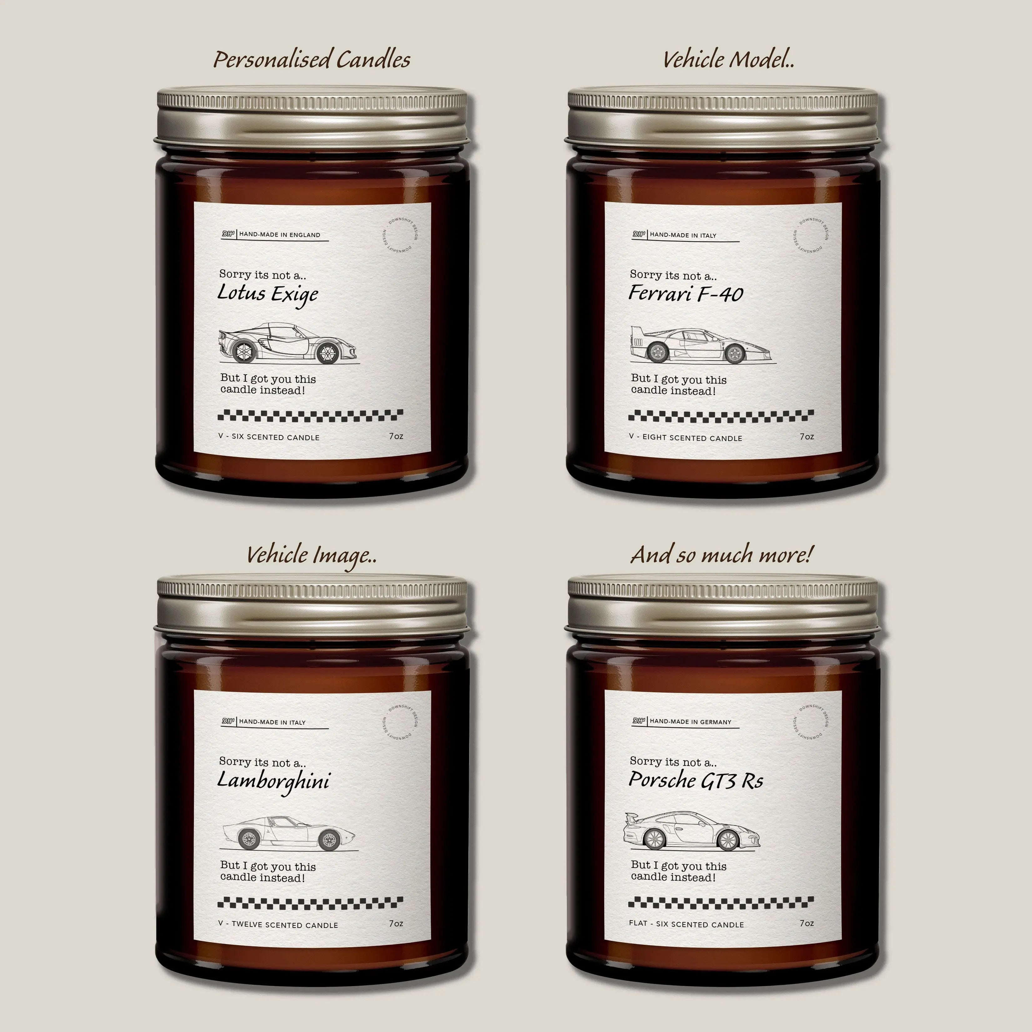 Personalised Car Candle - Sorry it's not a car My Store