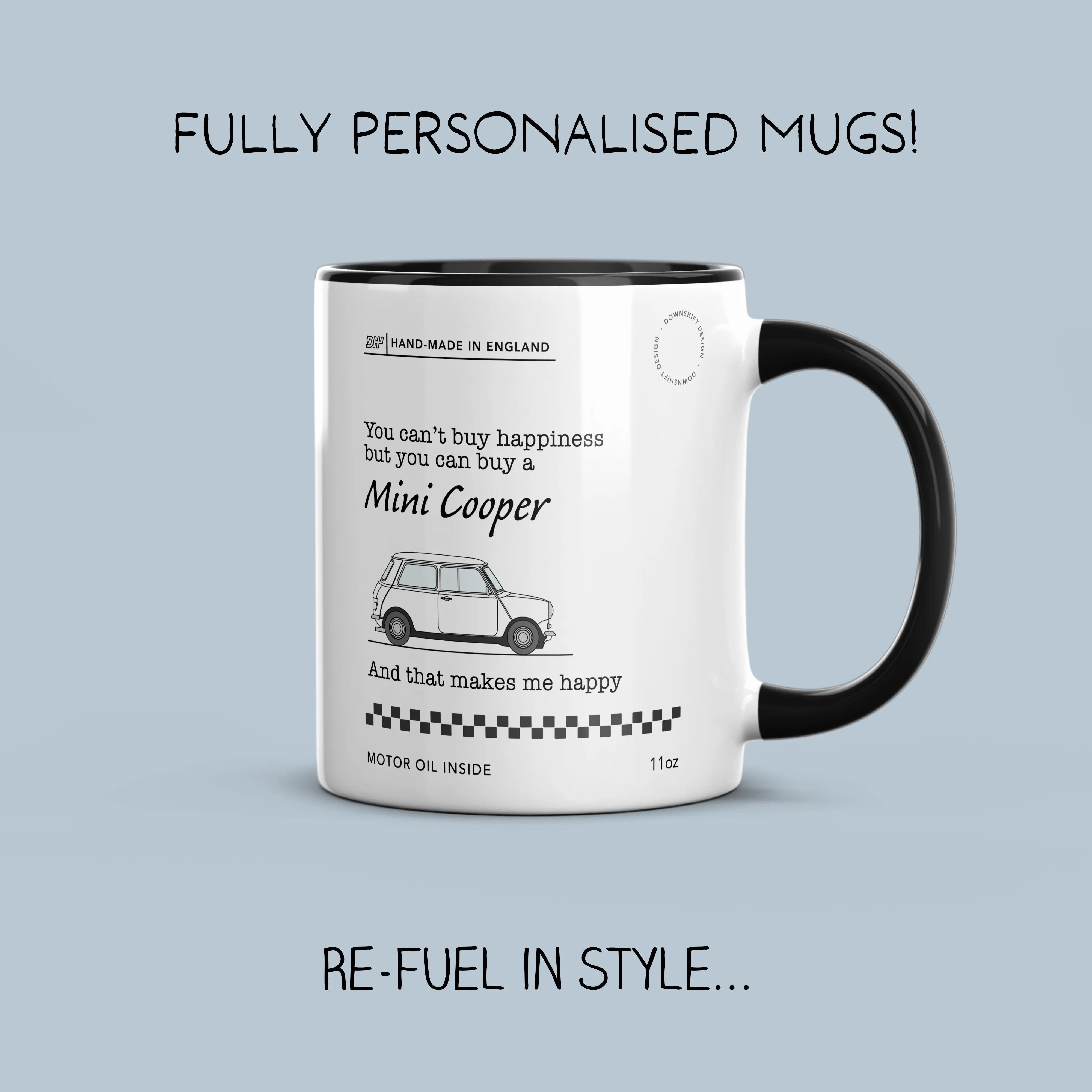 Personalised Motor Mug - Cars make me happy My Store