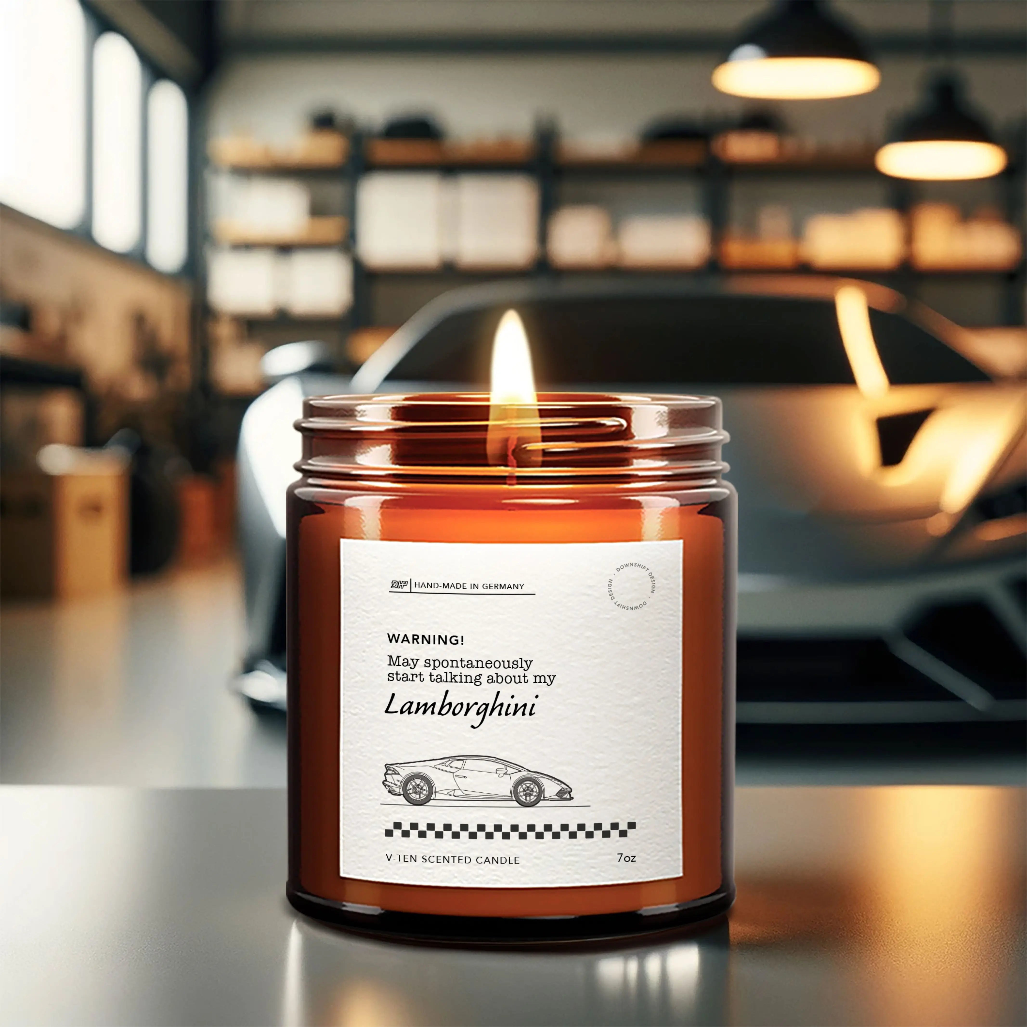 Personalised Car Candle - may talk about my car! My Store