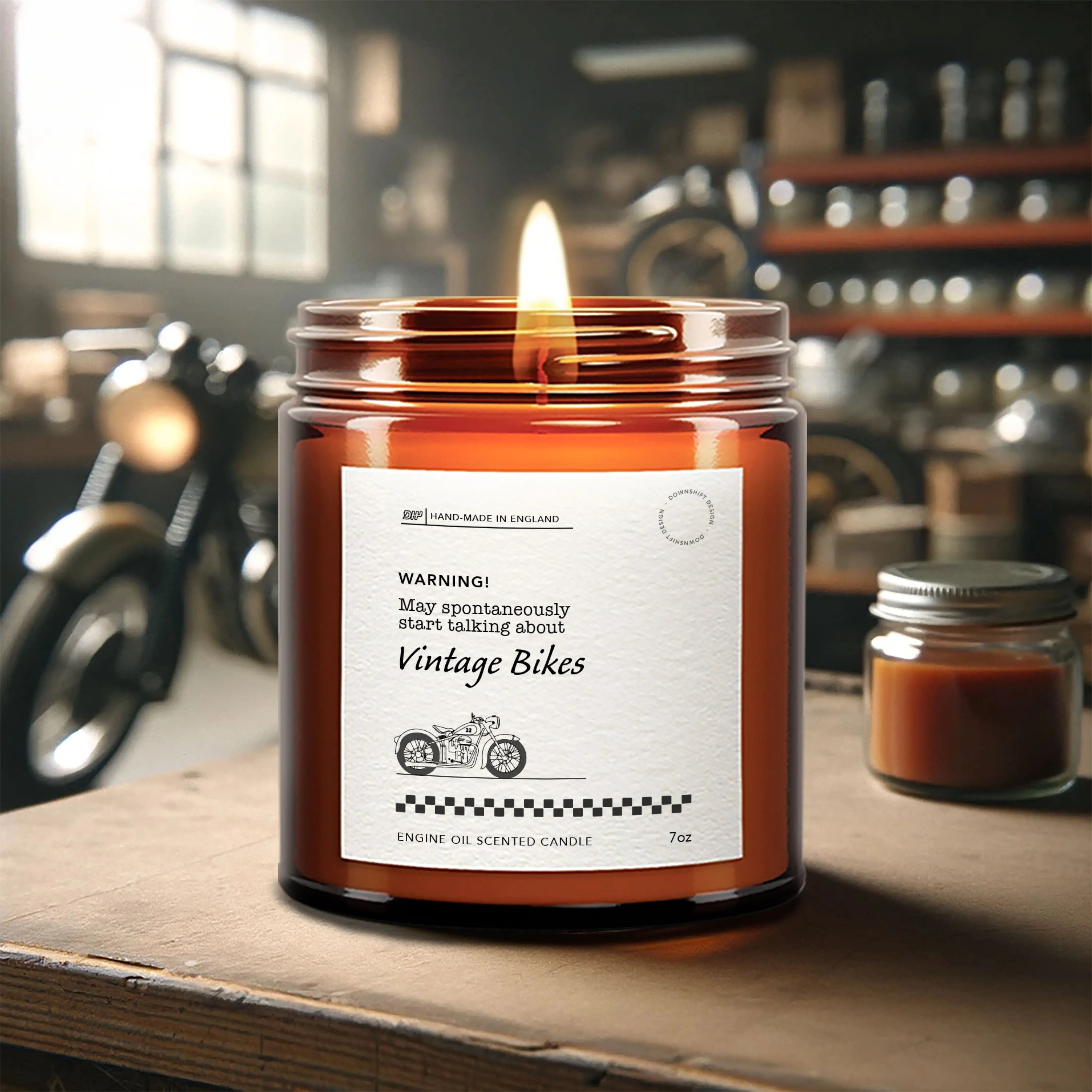 Personalised Biker Candle - May talk about my Motorcycle My Store