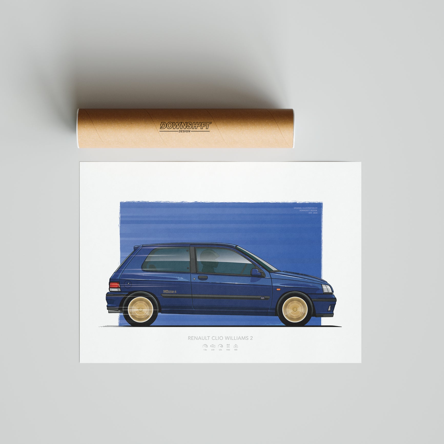 Renault Clio Williams – Fine Art Automotive Print