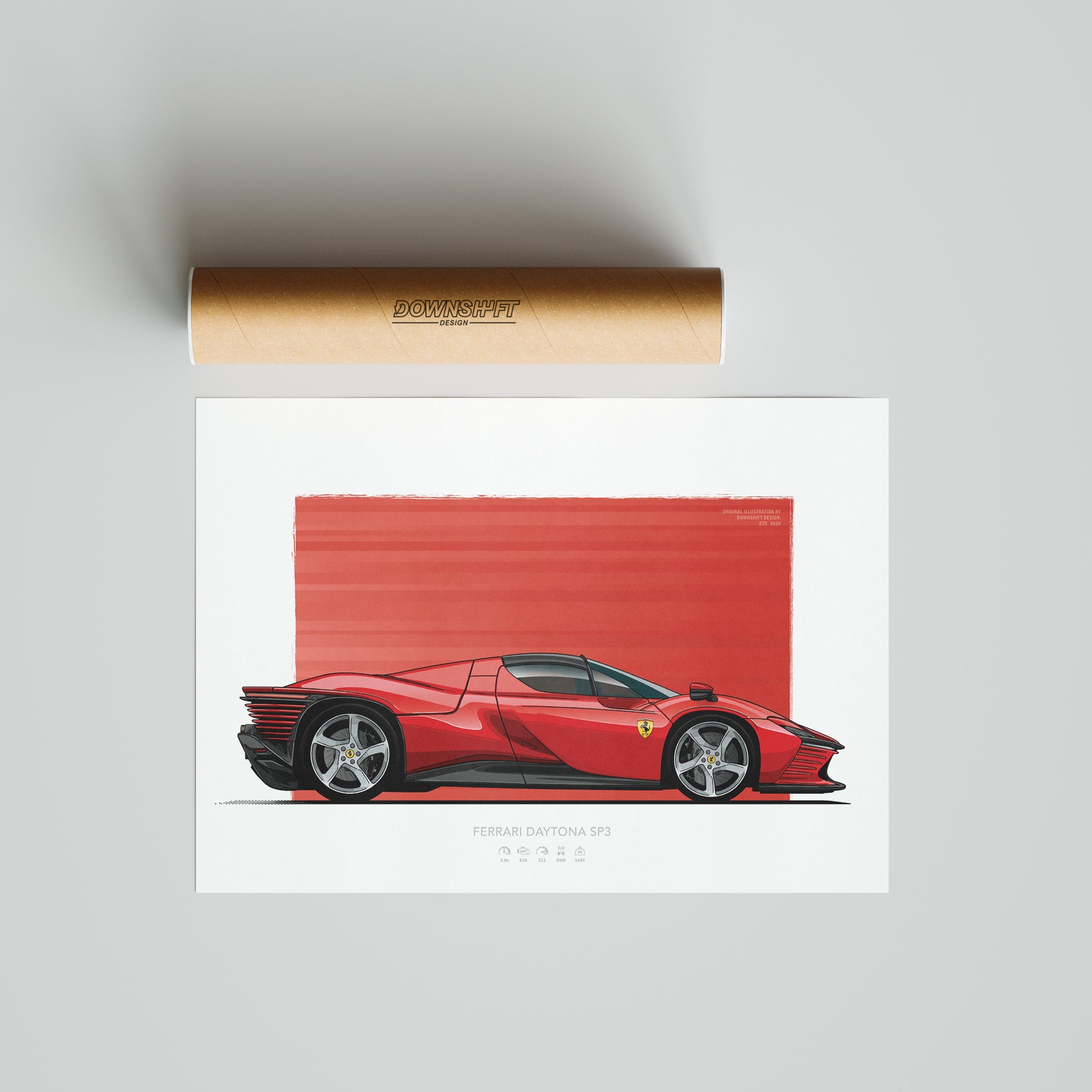 Ferrari Daytona SP3 – Fine Art Automotive Print