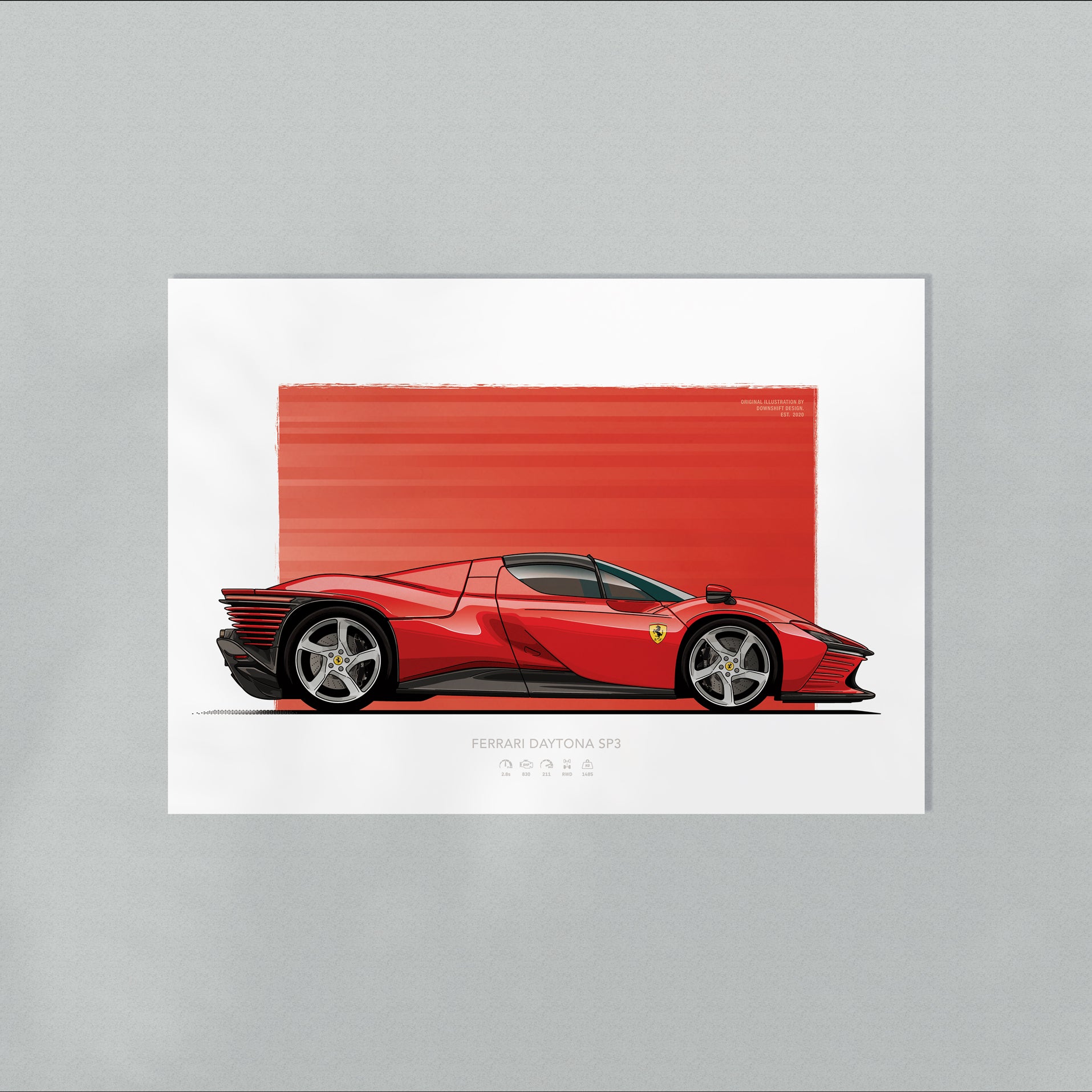 Ferrari Daytona SP3 – Fine Art Automotive Print