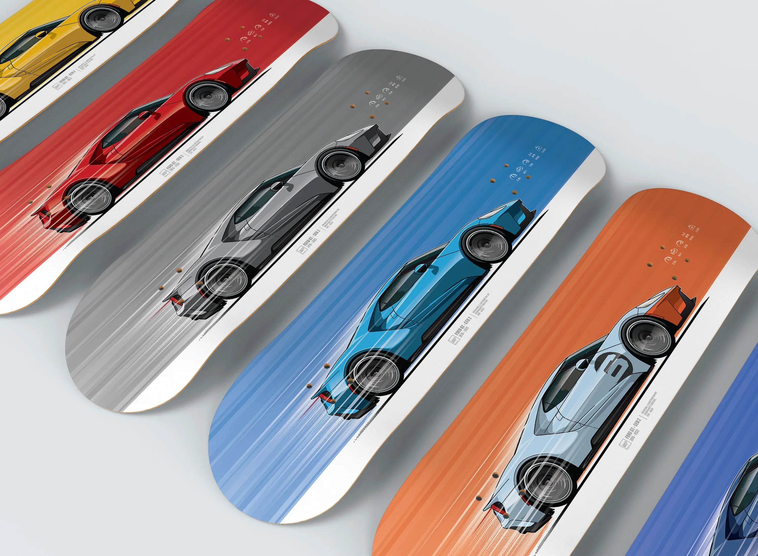 Ford GT Art Deck | Custom Car Art by Downshift Design