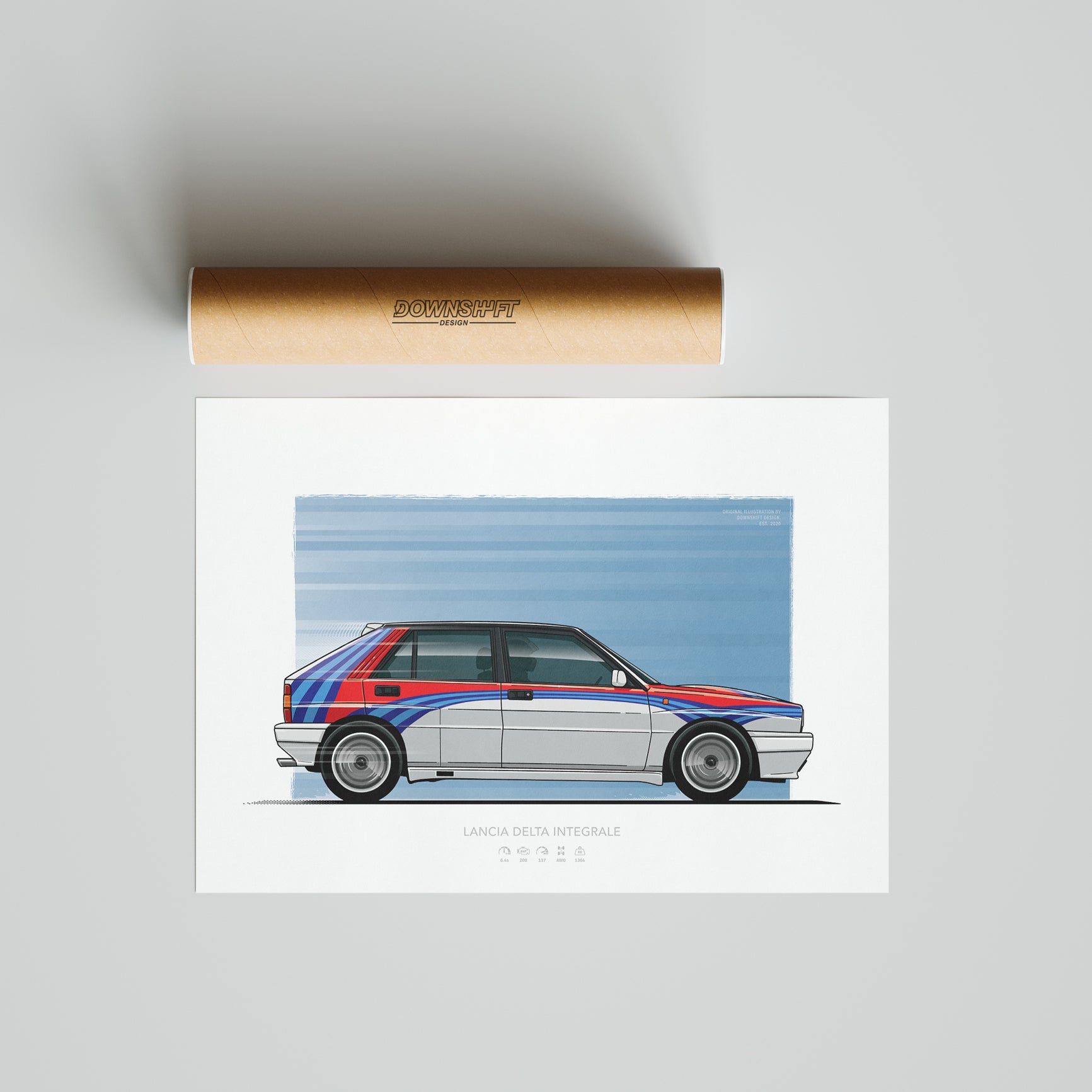 Lancia Delta Integrale – Fine Art Automotive Print
