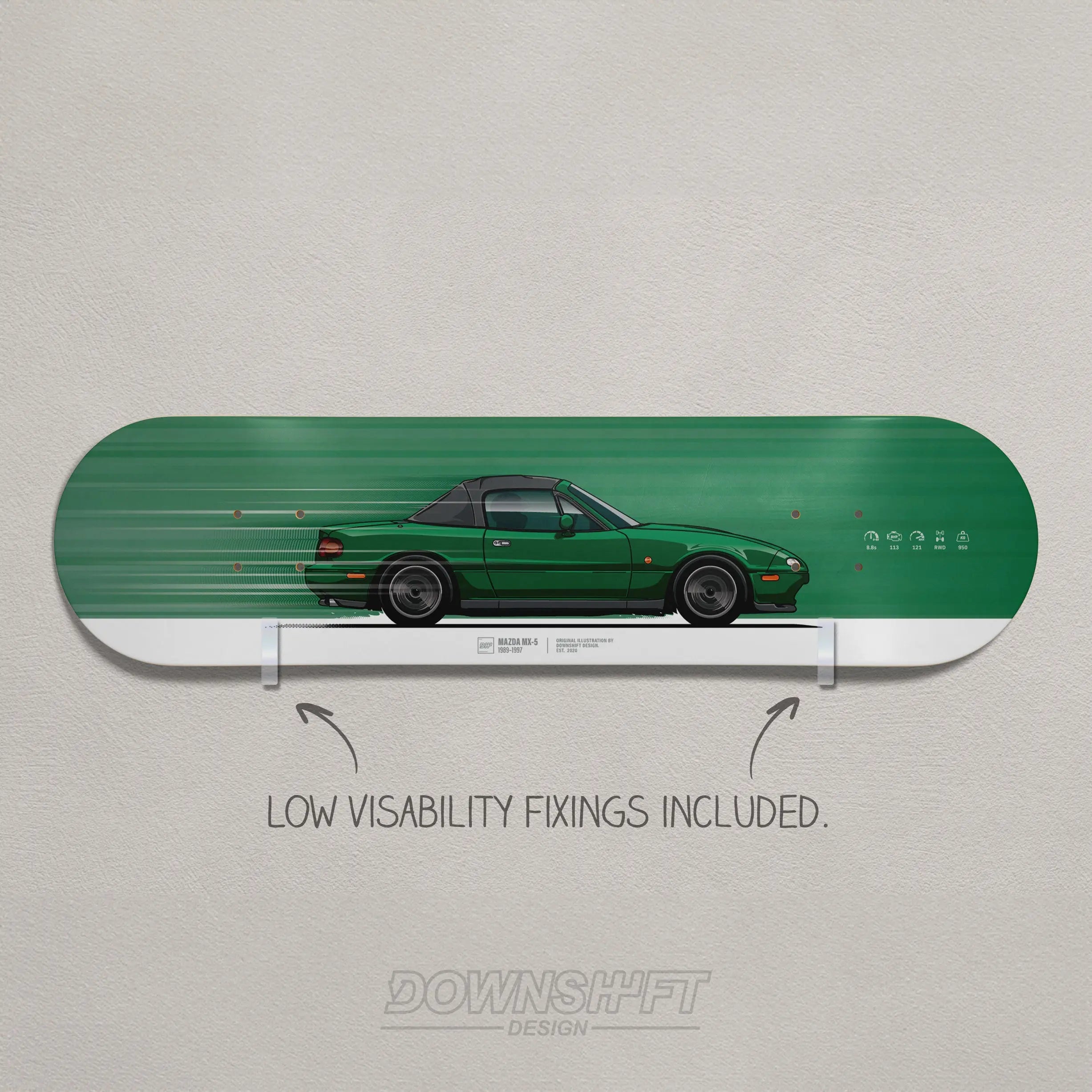 Mazda MX5 Mk1 Art Deck | Custom Car Art by Downshift Design