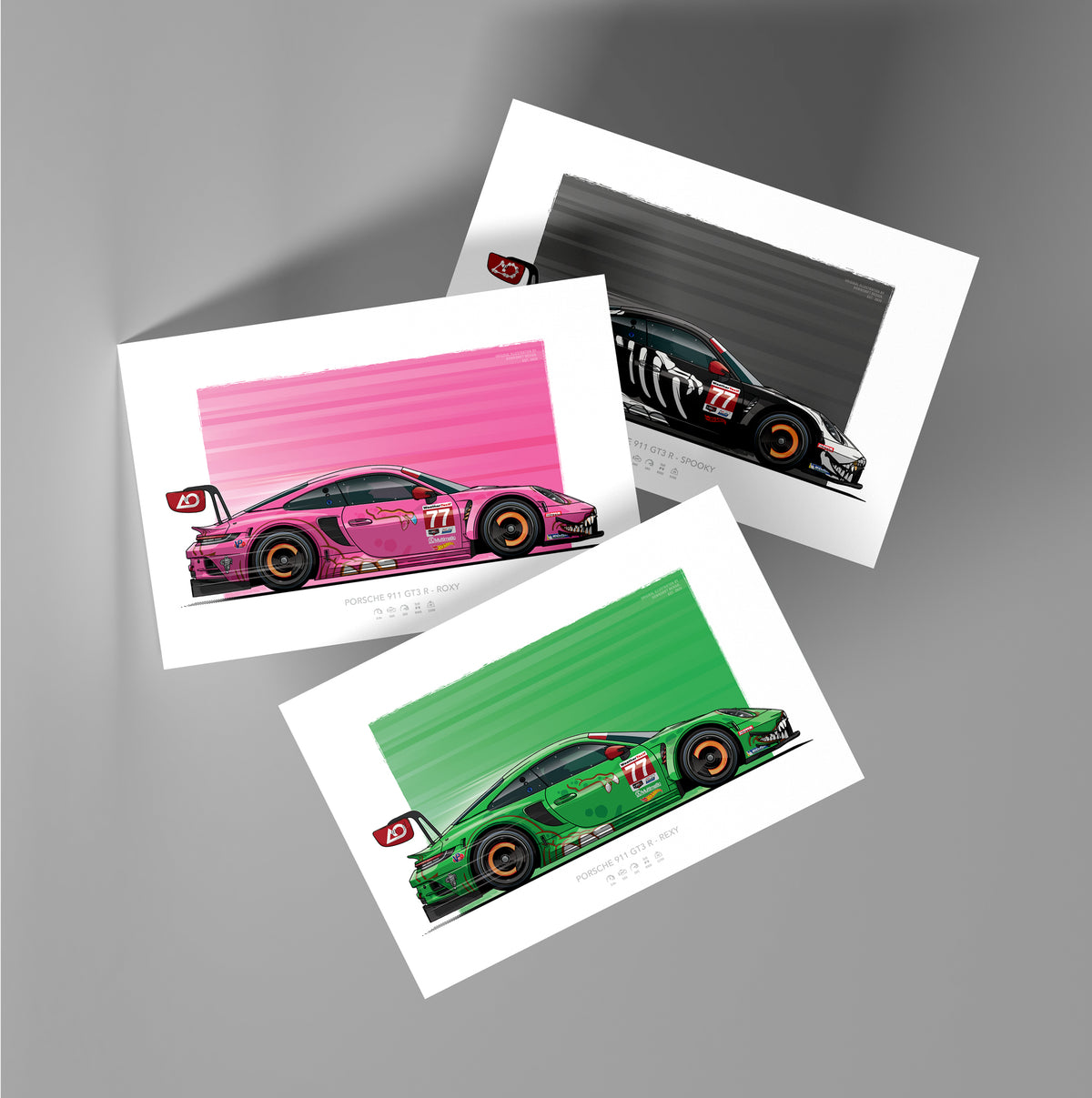 AO Racing - 911 GT3 R - Rexy set – Downshift Design