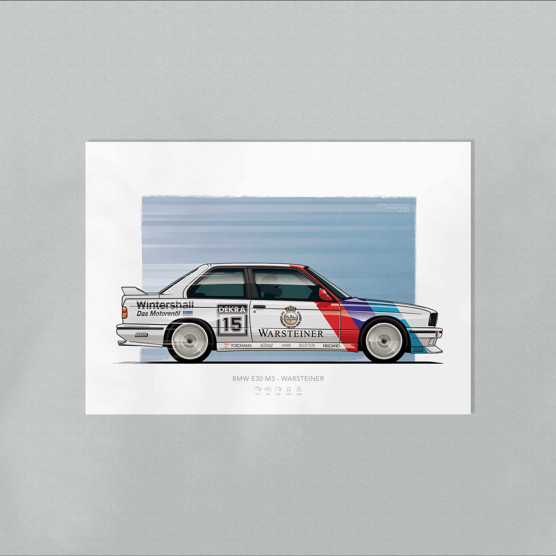 BMW E30 - Warsteiner – Fine Art Automotive Print