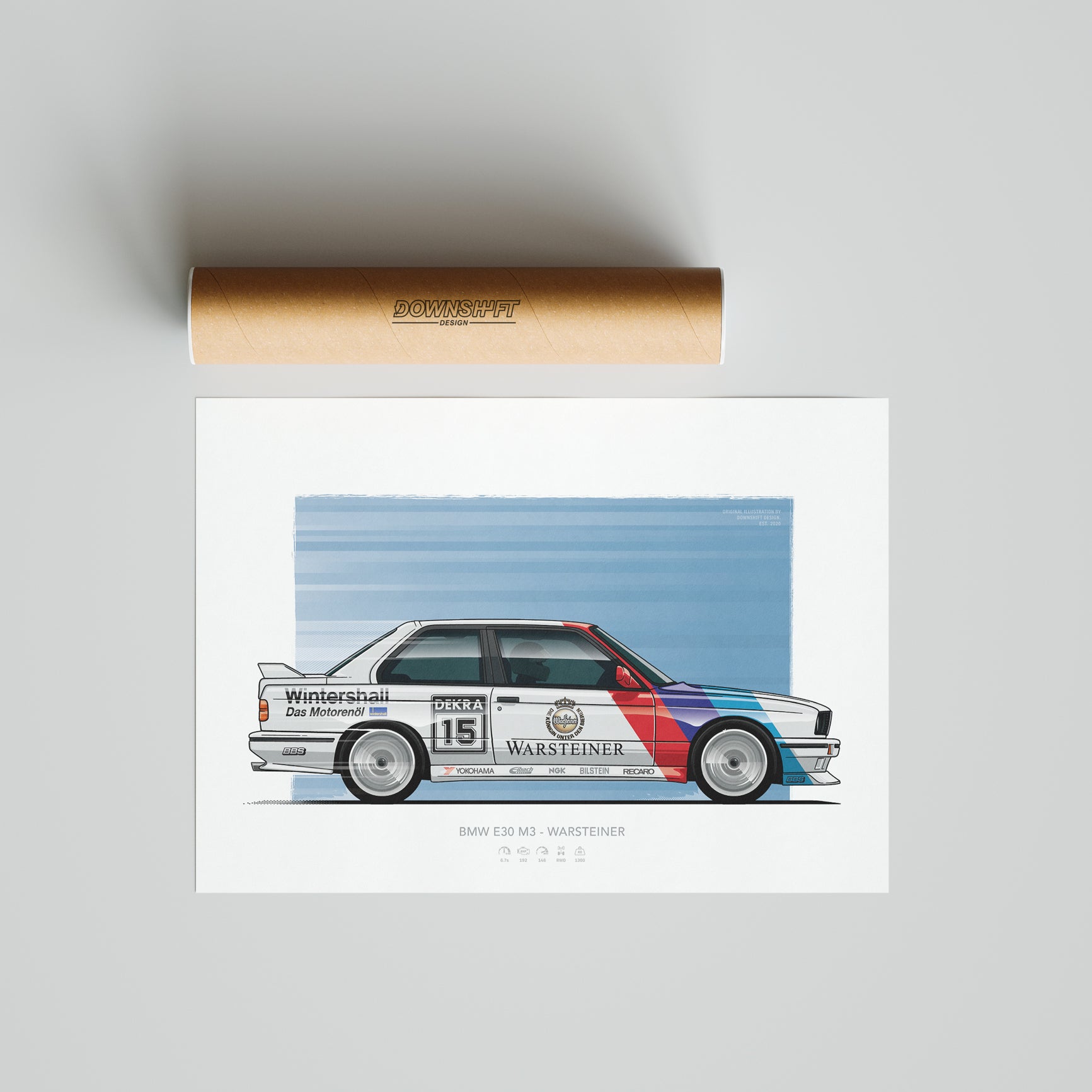 BMW E30 - Warsteiner – Fine Art Automotive Print