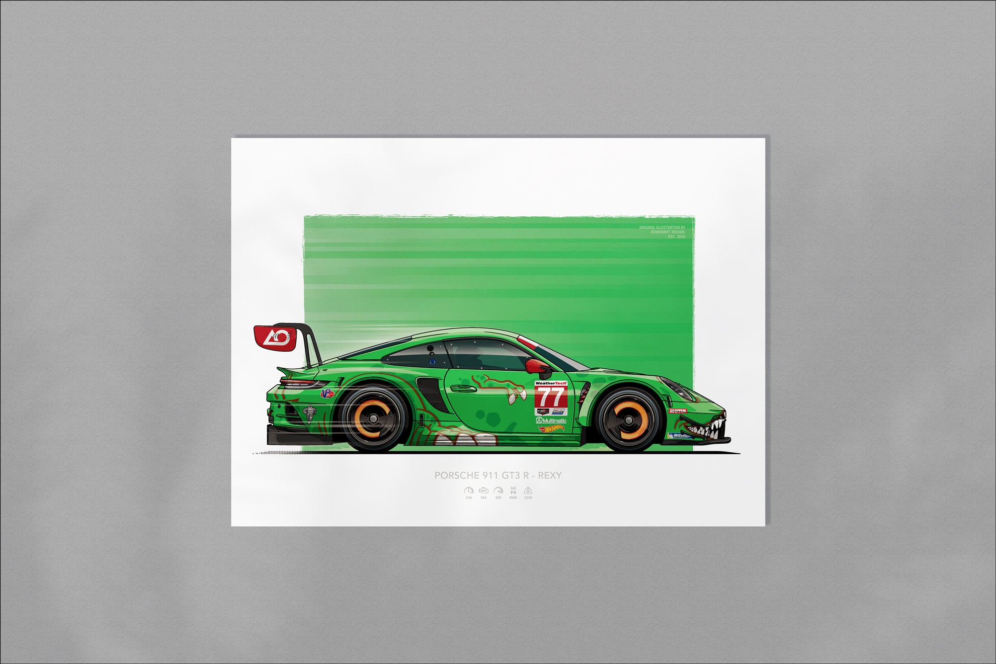 Armor Racing 911 AO Racing - 911 GT3 R - Rexy – Downshift Design